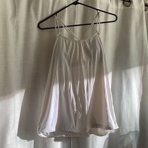 White lulu lemon tank, size 4